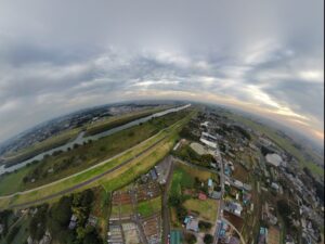 ドローン撮影 in 埼玉県松伏町　霊園さんをテスト撮影